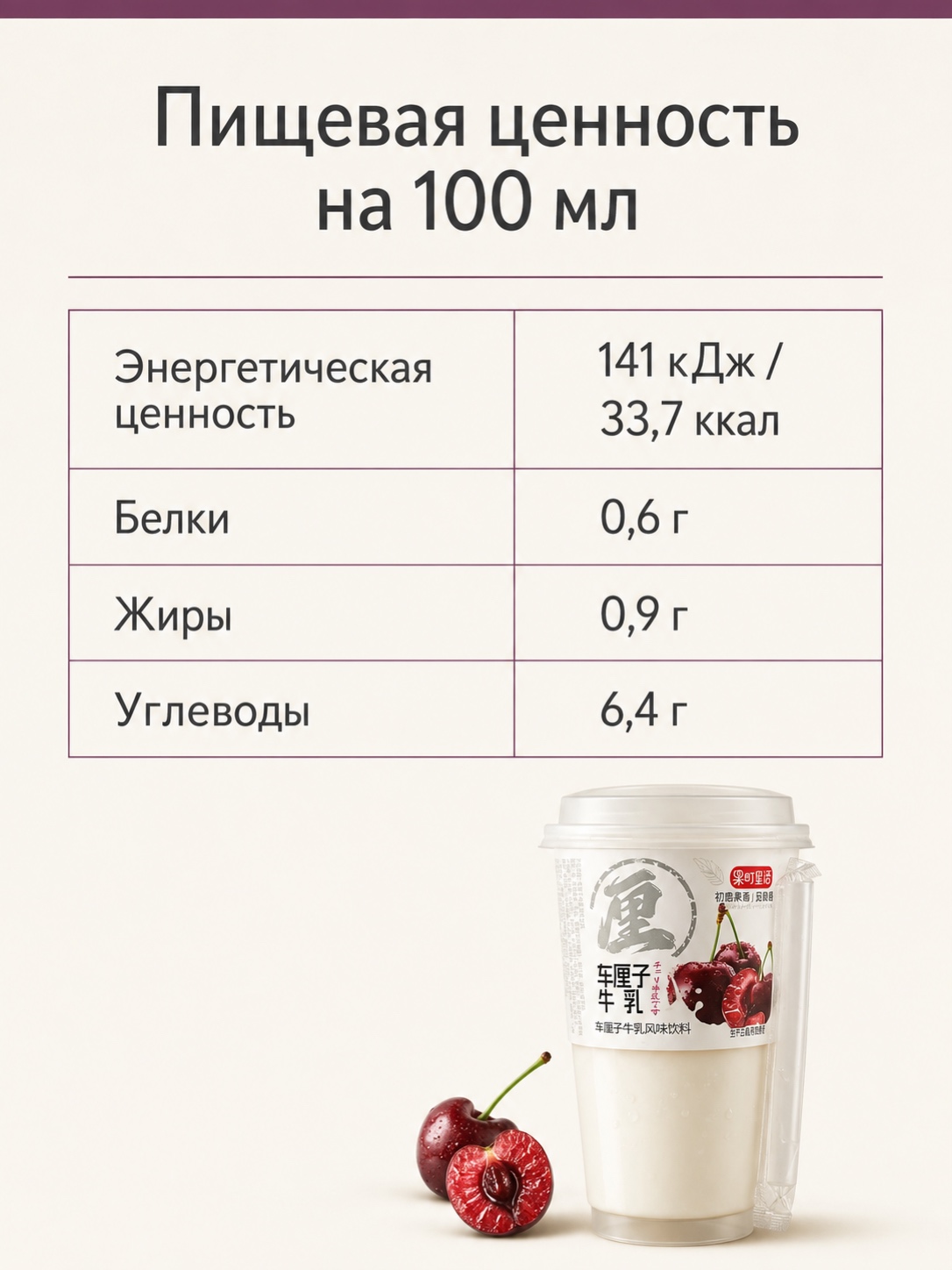 车厘子 · ВИШНЯ 营养